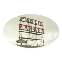 Public Market in Seattle, WA Sticker