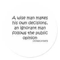 Public Opinion Quote stickers