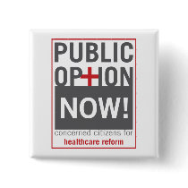Public Option Now! buttons by millionwattsofj Public Option Now! buttons