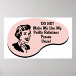 Public Relations Person Voice Posters