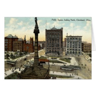 Public Square Cleveland Ohio 1910 vintage card