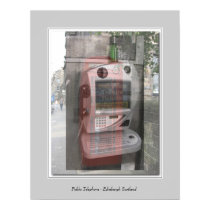 Public Telephone - Edinburgh Scotland posters