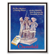 Publicidad de cigarrillo de Chesterfield del vinta Impresion Fotografica