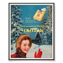 Publicidad de cigarrillo de Chesterfield del vinta Fotografias
