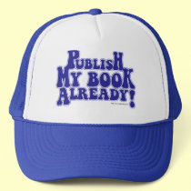 Publish My Book Blue Style hats