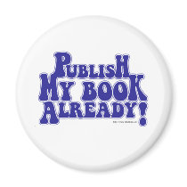 Publish My Book Blue Style magnets