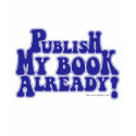 Publish My Book Blue Style t-shirts