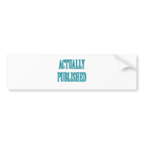 Published Author Bumper Sticker