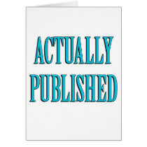 Published Author Greeting Card