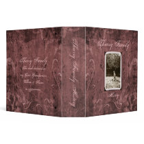 Puce Custom Photo Family History (2") binders