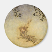 Puck, A Sprite by Arthur Rackham Fridge Magnet