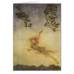 Puck, A Sprite Notecard Arthur Rackham
