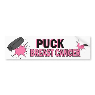 PUCK Breast Cancer 1 Bumper Sticker by awarenessgifts