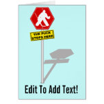 Puck Stops Here, Hockey Goalie Greeting Card