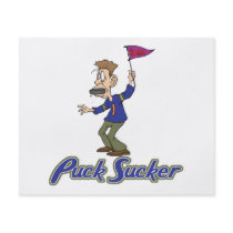 puck sucker wacky hockey humor personalized flyer