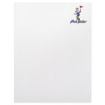 puck sucker wacky hockey humor letterhead design