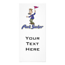 puck sucker wacky hockey humor rack card template