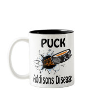 Puck The Causes Addisons Disease Mug