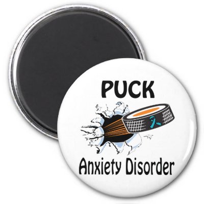 Puck The Causes Anxiety Disorder Magnet by causeican