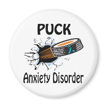 Puck The Causes Anxiety Disorder Magnet by causeican Puck The Causes Anxiety Disorder Magnet