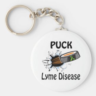 Puck The Causes Lyme Disease Keychain