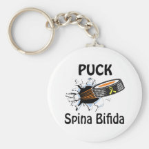 Puck The Causes Spina Bifida Keychain