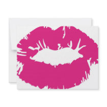 Pucker Pink Lipstick Invites