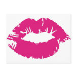Pucker Pink Lipstick Post Card