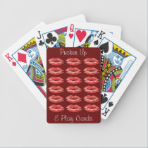 Pucker up and play cards playing cards