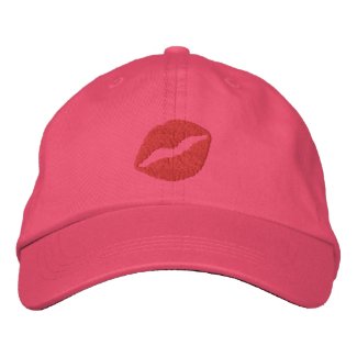 Pucker Up Kiss Embroidered Hat embroideredhat