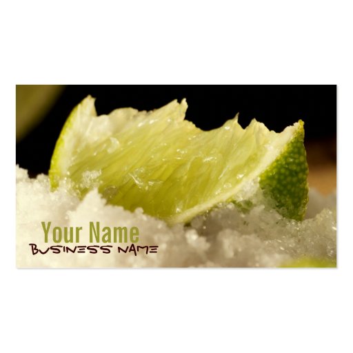 Pucker Up! Limes Business Cards (front side)