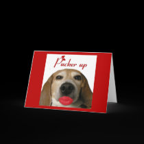 Pucker Up Valentine's Day Card cards