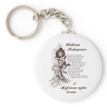 Puck's Soliloquy Midsummer Night's Shakespeare Key Chains
