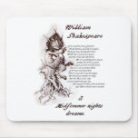 Puck's Soliloquy Midsummer Night's Shakespeare Mouse Pads
