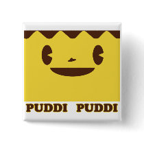PUDDI Face PUDDI Pinback Button