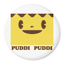 PUDDI Face PUDDI Refrigerator Magnet