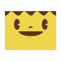 puddi puddi face postcard