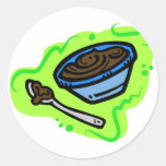 Pudding Round Sticker