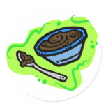 Pudding Round Sticker