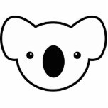 Pudding the Koala Photosculpture Keychain Photo Cut Outs