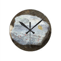 PuddingStone Boulder Wallclock