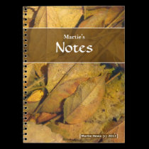 Puddle Leaves Notebook notebooks