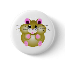 Pudgy Hamster Button