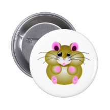 Pudgy Hamster Button