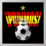 Pudimos Spain motivational World Champions logo Poster