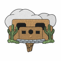 Pueblo Birdhouse embroidered shirts by ZazzleEmbroidery Pueblo Birdhouse embroidered shirts