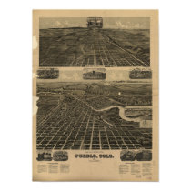 Pueblo Colorado 1890 Panoramic Map posters by terraprints_classic Pueblo Colorado 1890 Panoramic Map posters