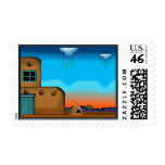 Pueblo Rain postage