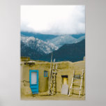 Pueblo Taos & Mountains Posters
