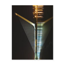 Puente del Alamillo Seville at night. The bridge w postcards by rahulbiswas Puente del Alamillo Seville at night. The bridge w postcards
